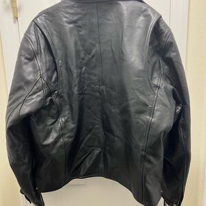 Wilsons Leather Quilted Black Jacket